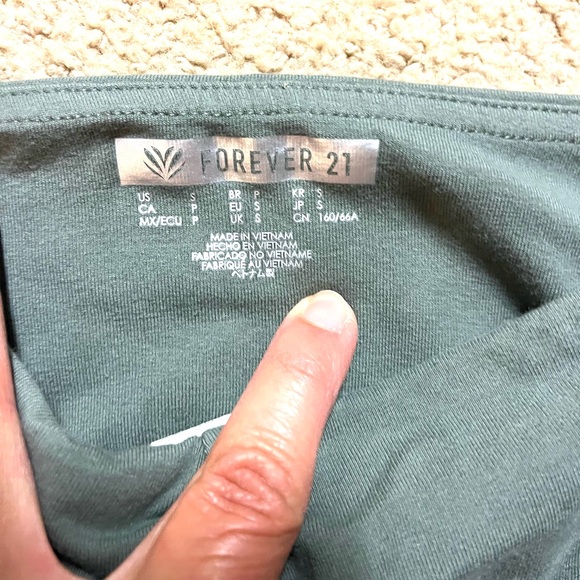 Forever 21 sage green flair activewear leggings size S - Picture 4 of 5